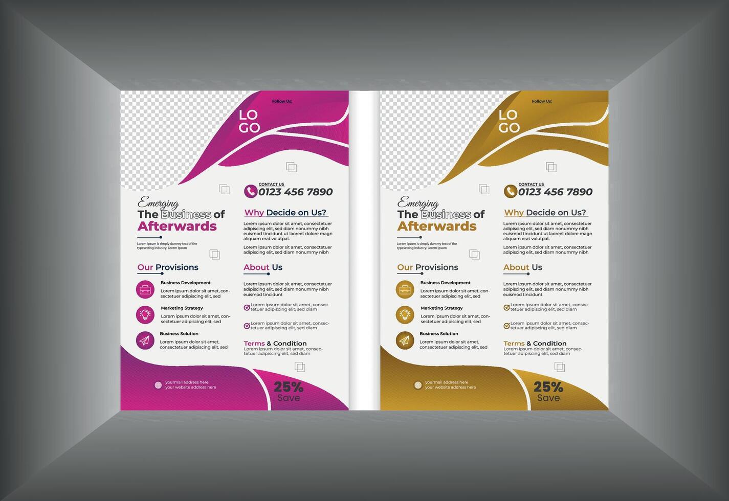 Corporate Flyer design template vector