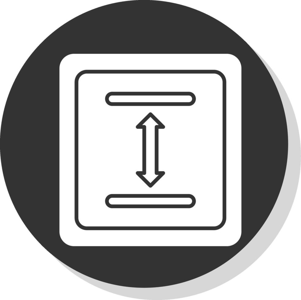 Between Glyph Grey Circle Icon vector