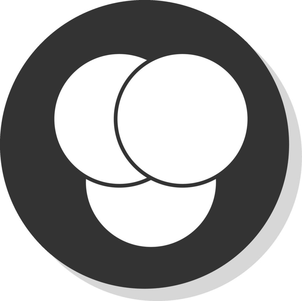 Diagram Glyph Grey Circle Icon vector
