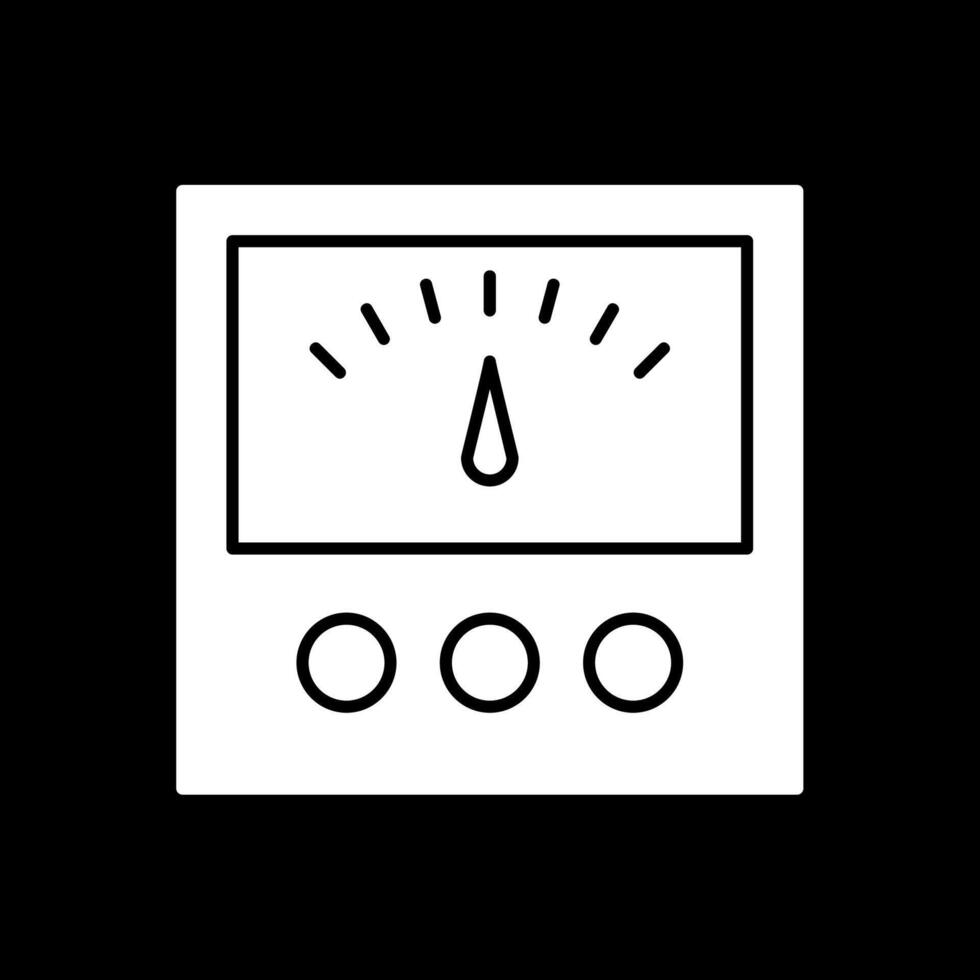 Voltage Indicator Glyph Inverted Icon vector