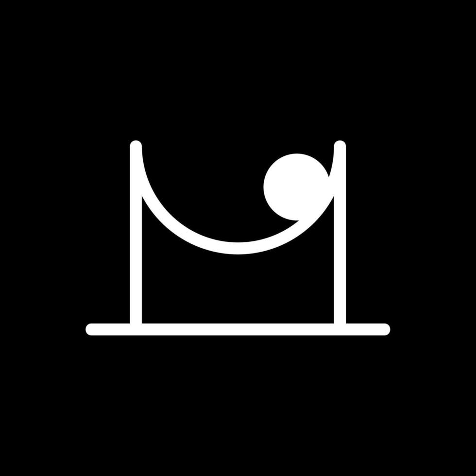Friction Glyph Inverted Icon vector