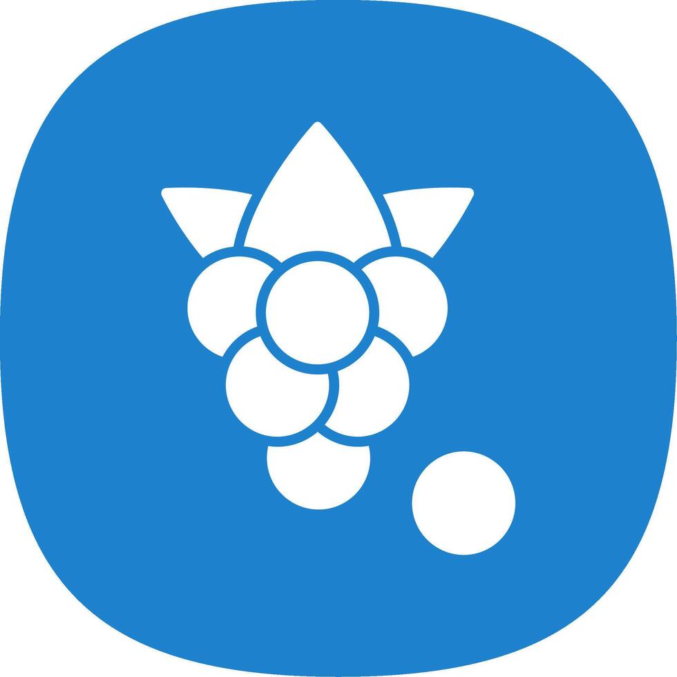 Boysenberries Glyph Curve Icon vector