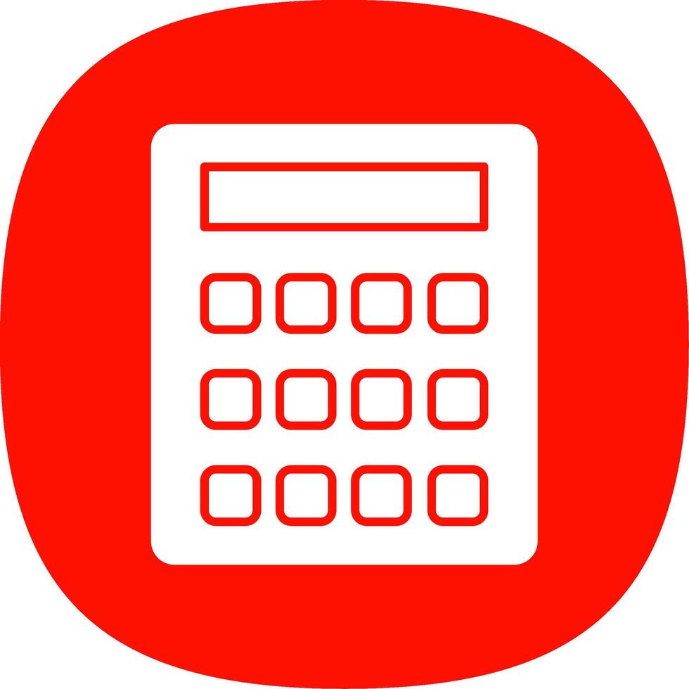 Calculation Glyph Curve Icon vector