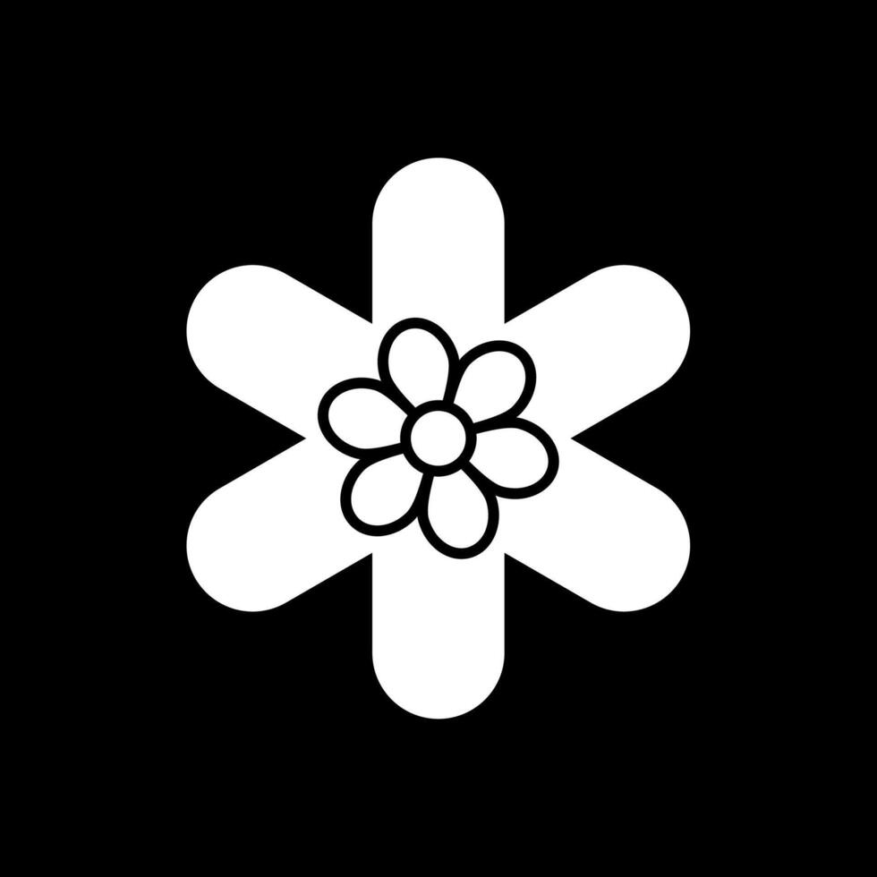 Gallardia Glyph Inverted Icon vector