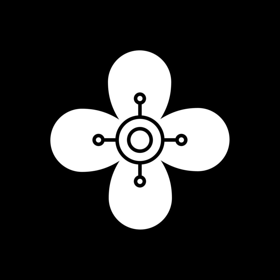 Pear Glyph Inverted Icon vector