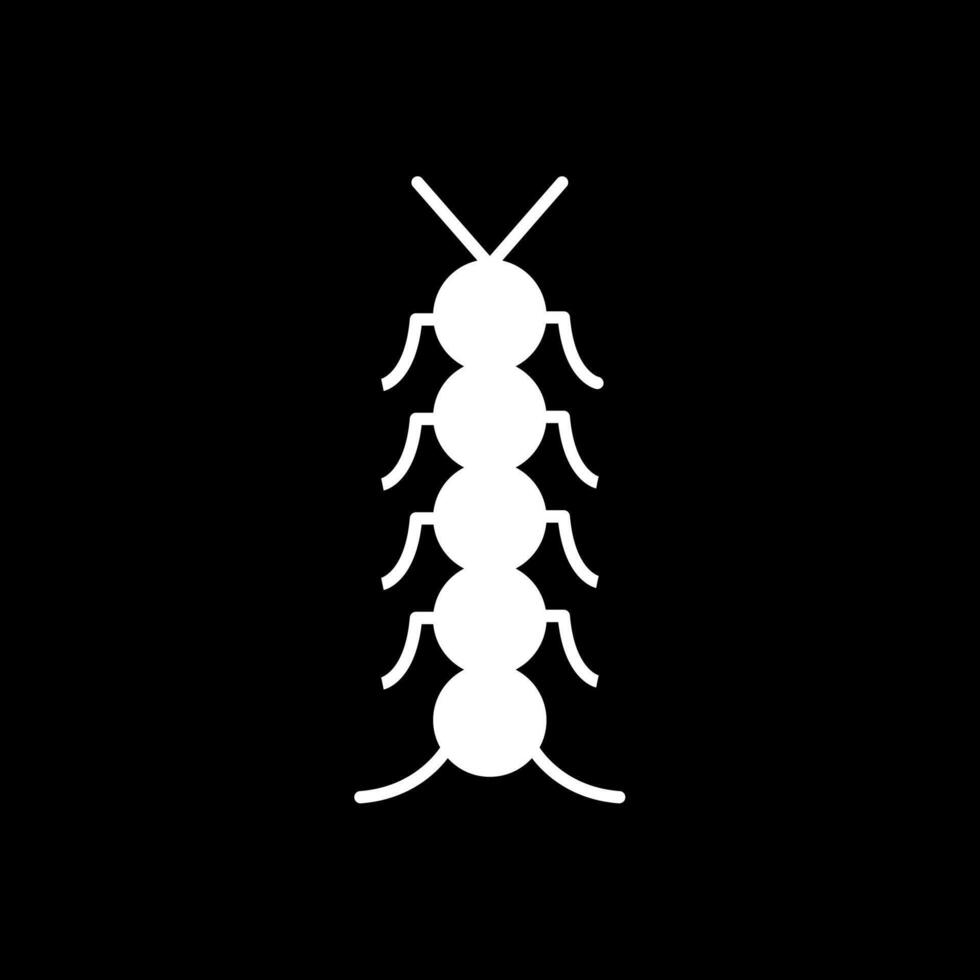 Insect Glyph Inverted Icon vector
