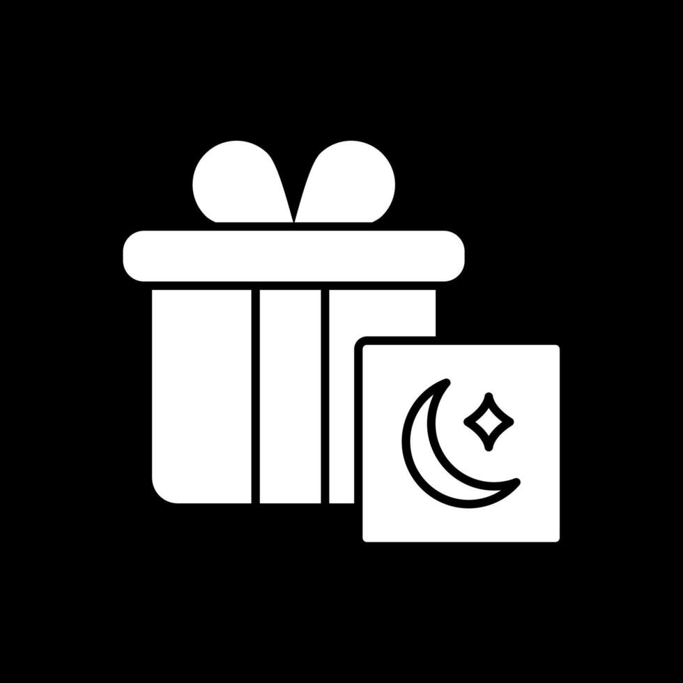 Gifts Glyph Inverted Icon vector