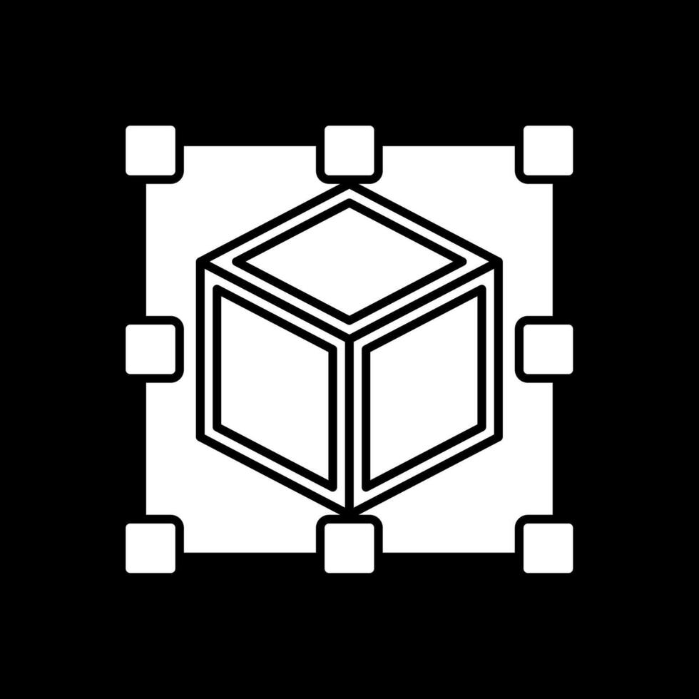 Scale Glyph Inverted Icon vector