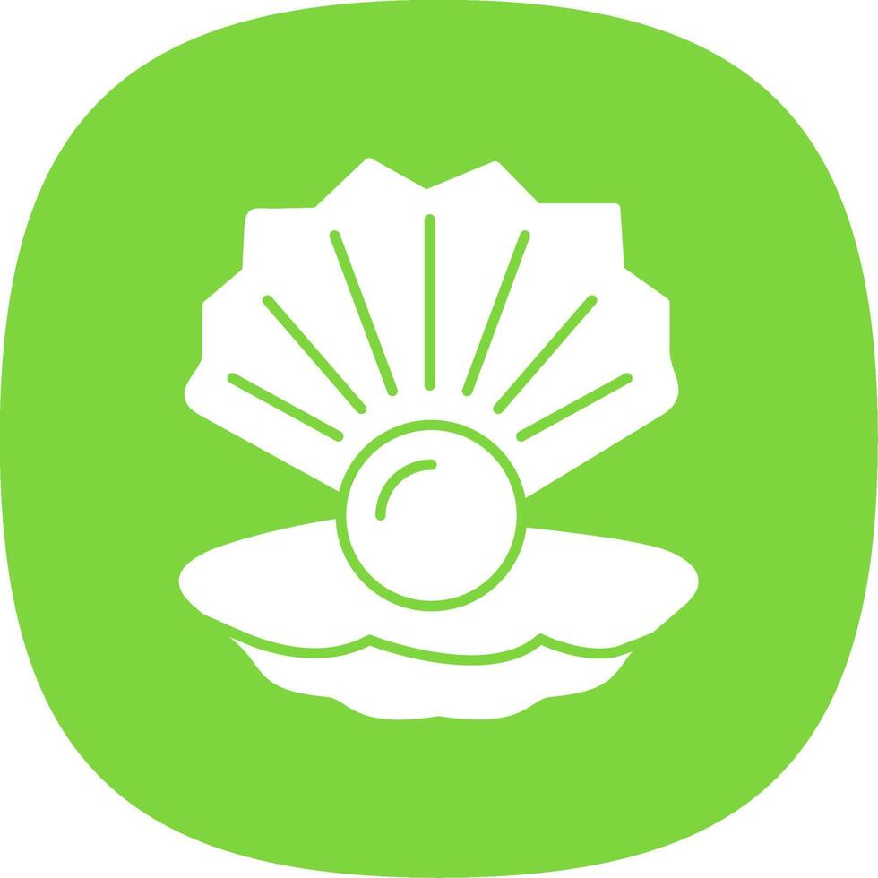 Shell Glyph Curve Icon vector