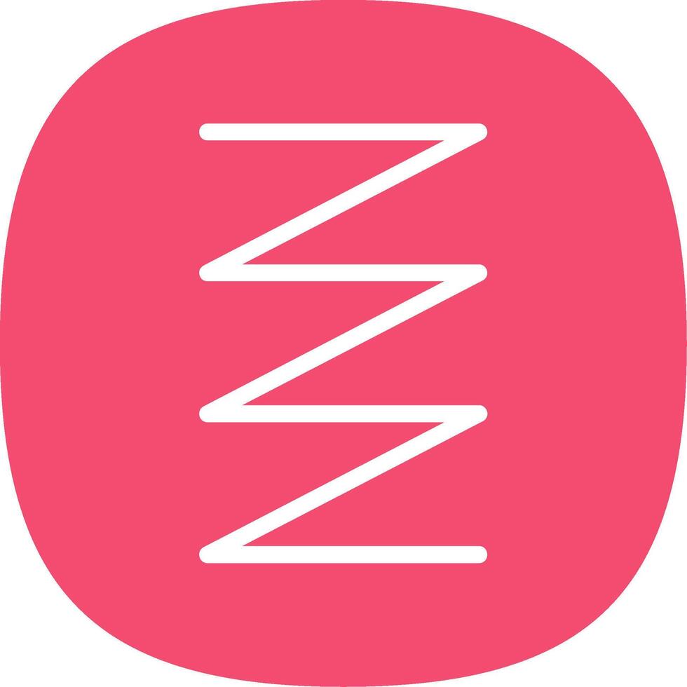 Spring Glyph Curve Icon vector