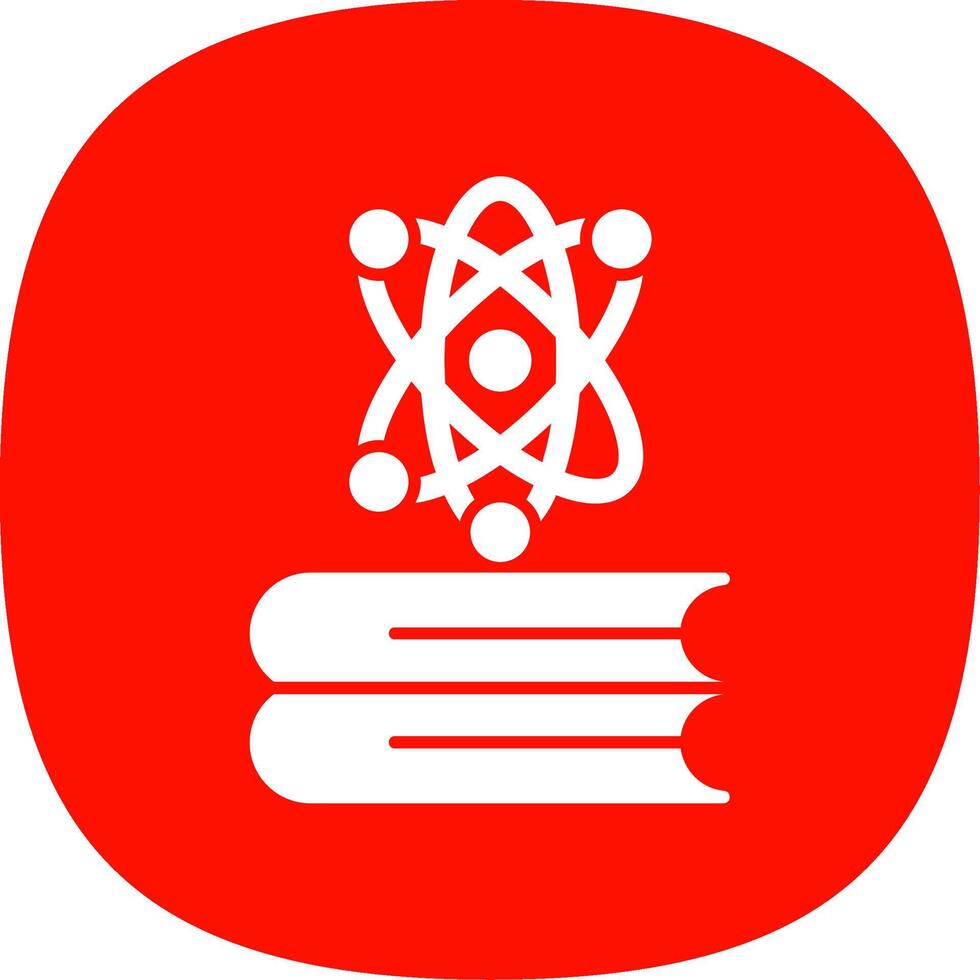 Knowledge Glyph Curve Icon vector