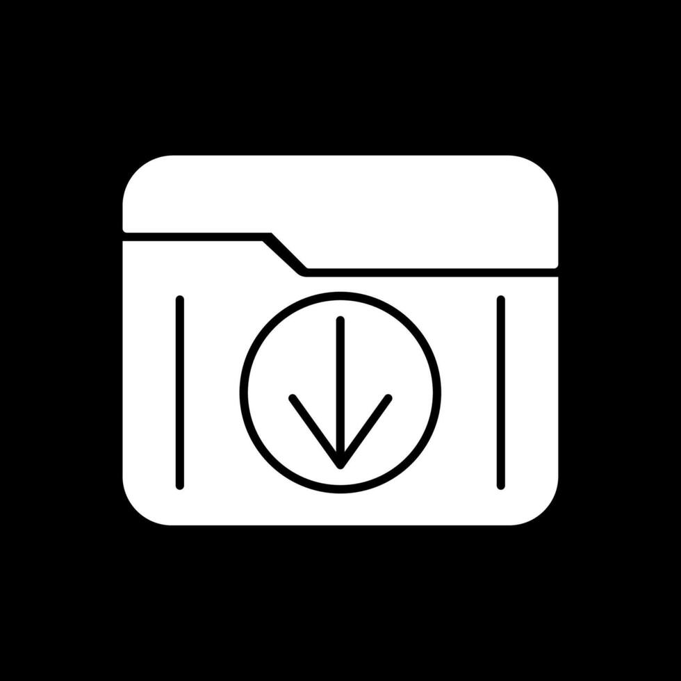 Download Glyph Inverted Icon vector