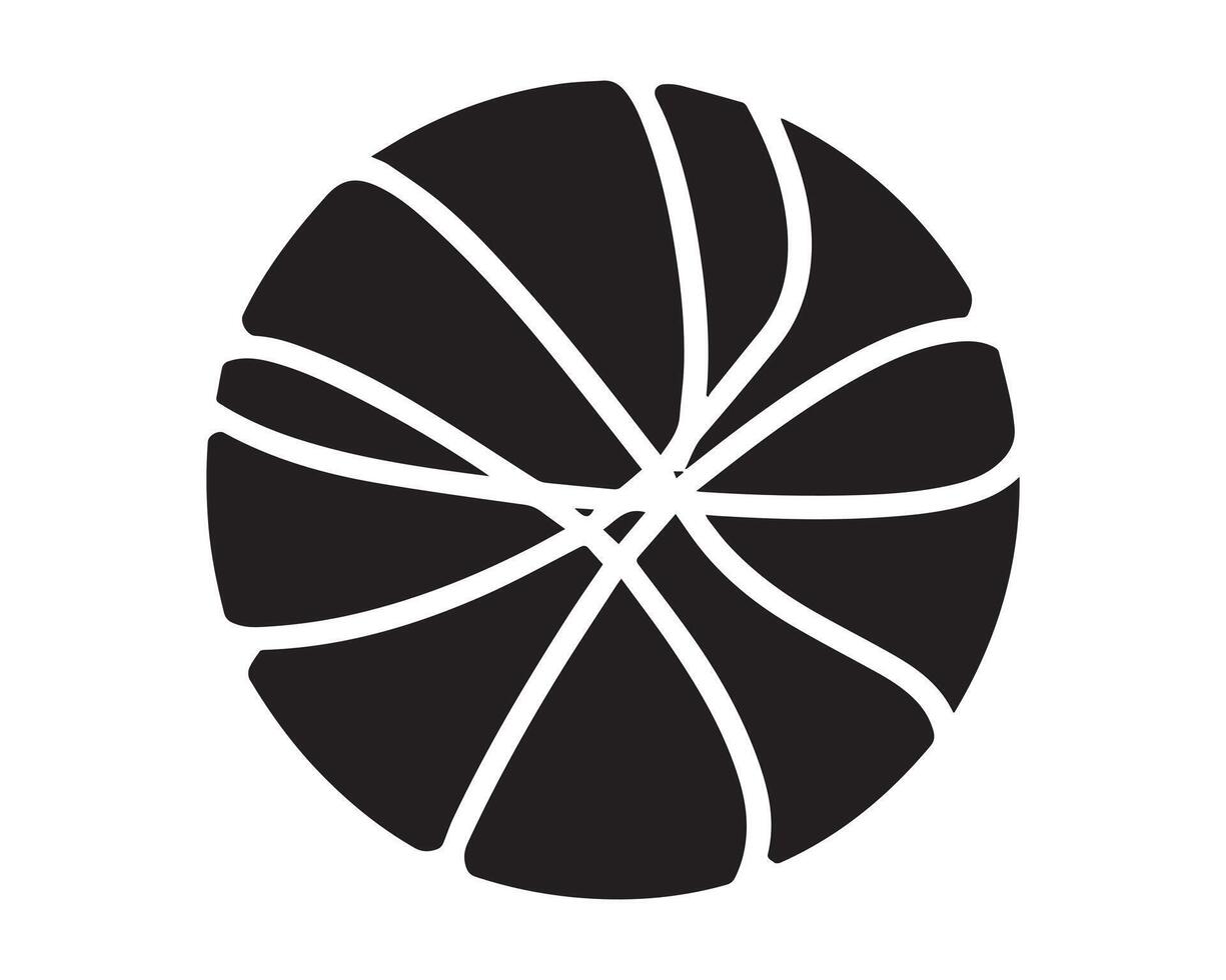 cesta pelota icono gráfico logo diseño vector