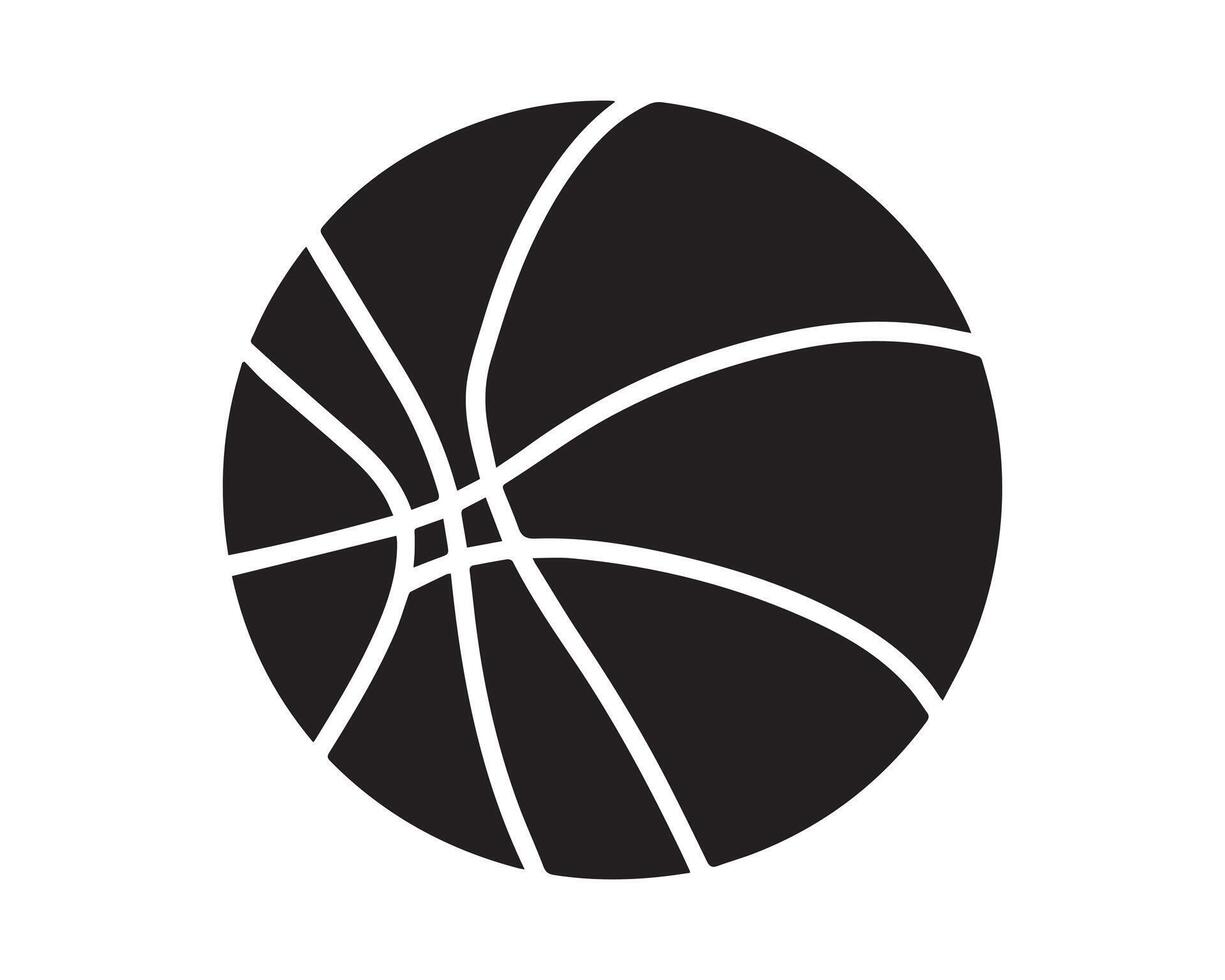cesta pelota icono gráfico logo diseño vector