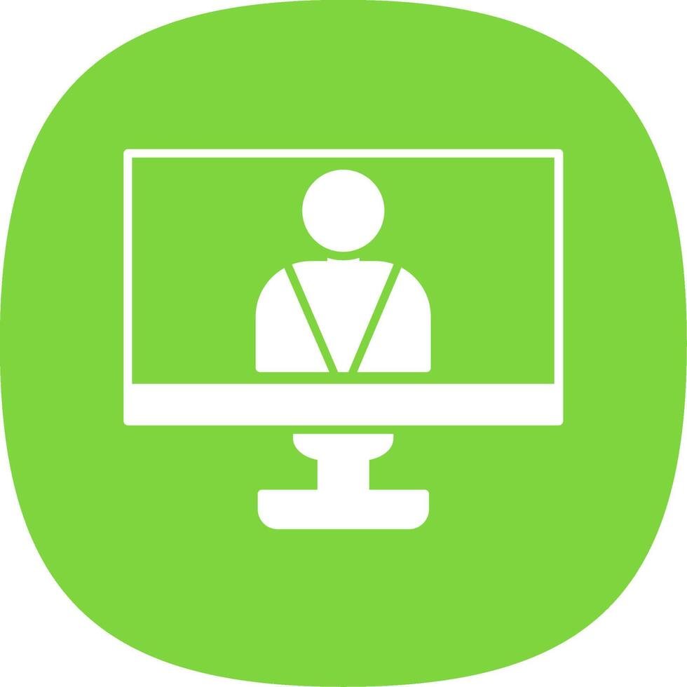 Management Glyph Curve Icon vector