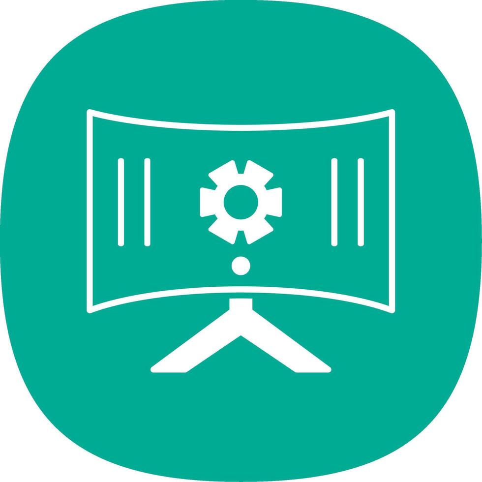 Management Glyph Curve Icon vector
