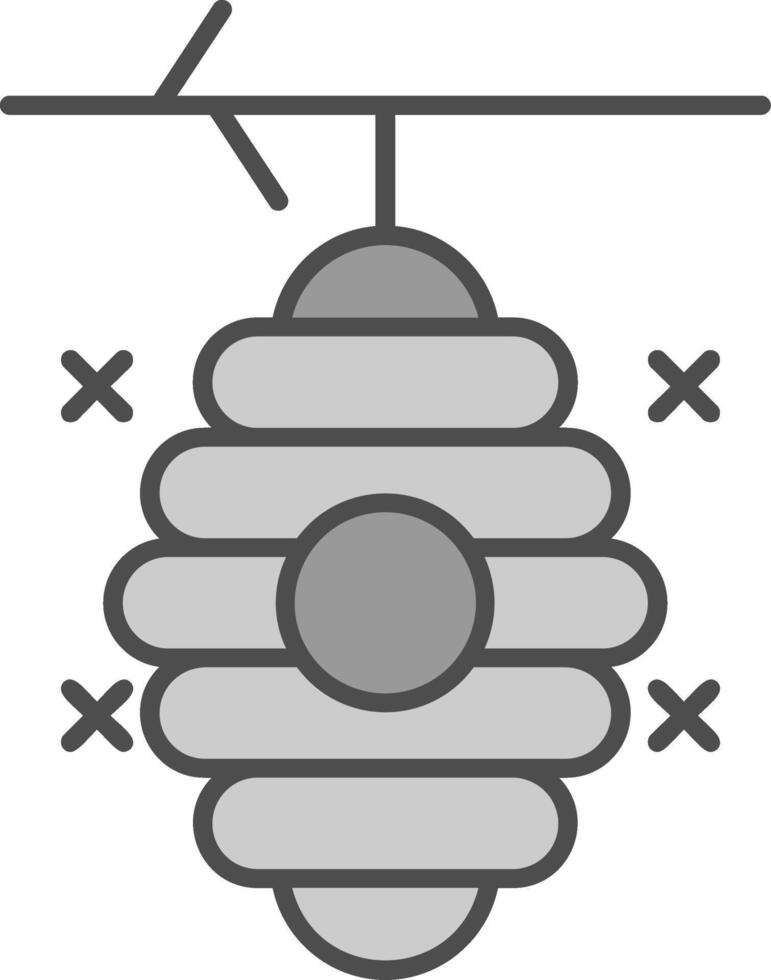 Beehive Fillay Icon vector