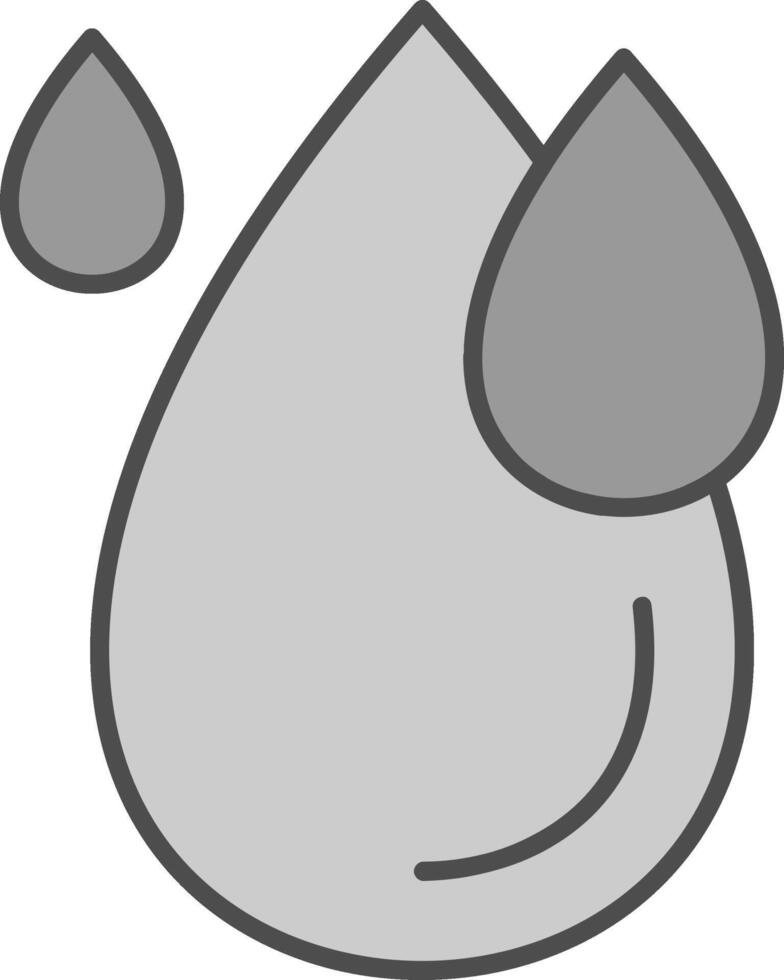 Water Drop Fillay Icon vector