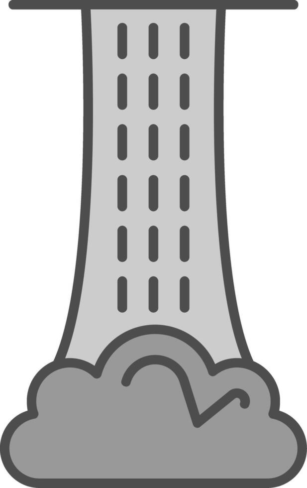 Waterfall Fillay Icon vector