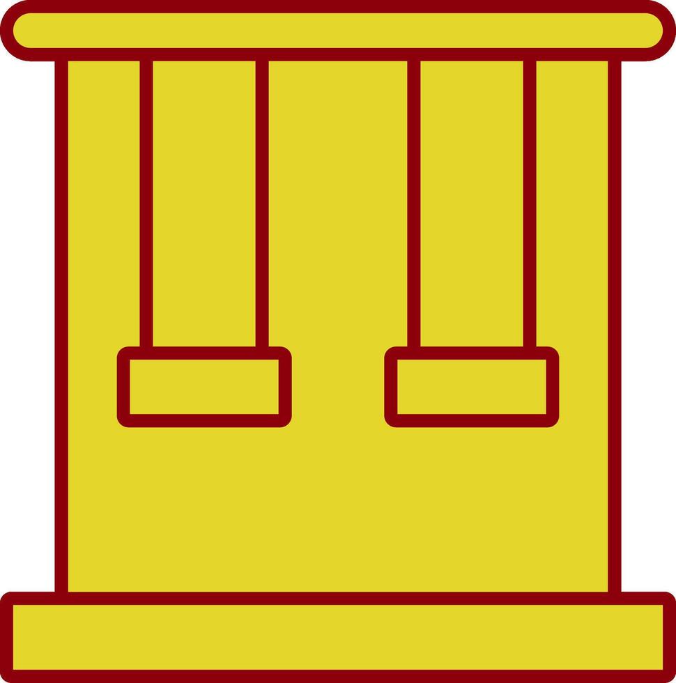 Trapeze Line Two Color Icon vector