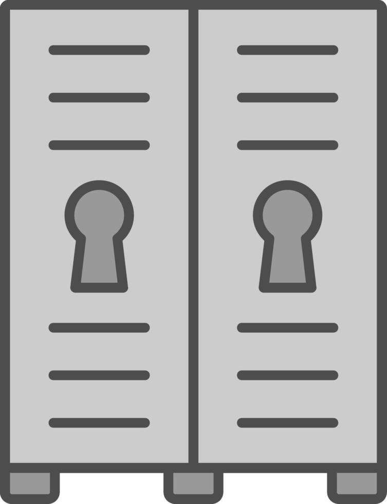 Lockers Fillay Icon vector