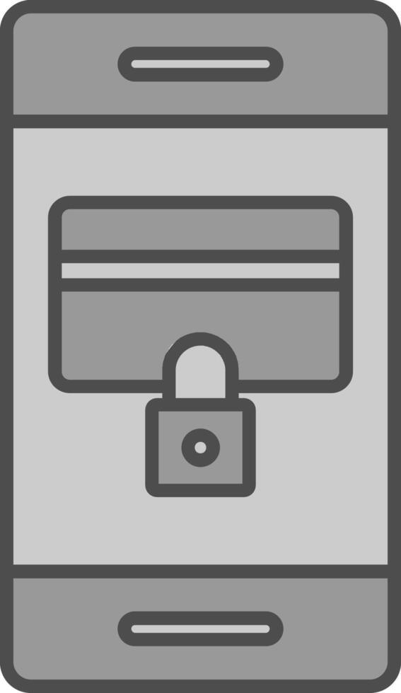 Secure Payment Fillay Icon vector