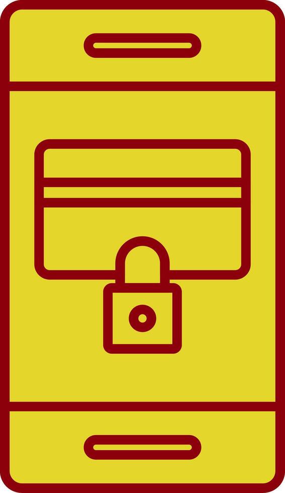 Secure Payment Line Two Color Icon vector