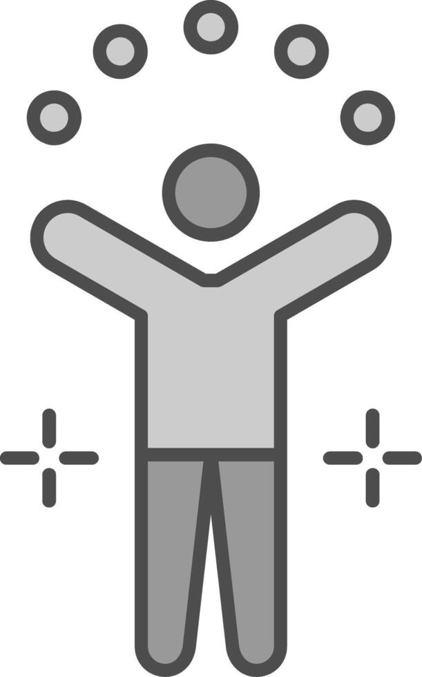 Juggling Ball Fillay Icon vector
