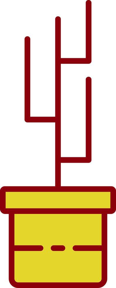 Pot Plant Line Two Color Icon vector