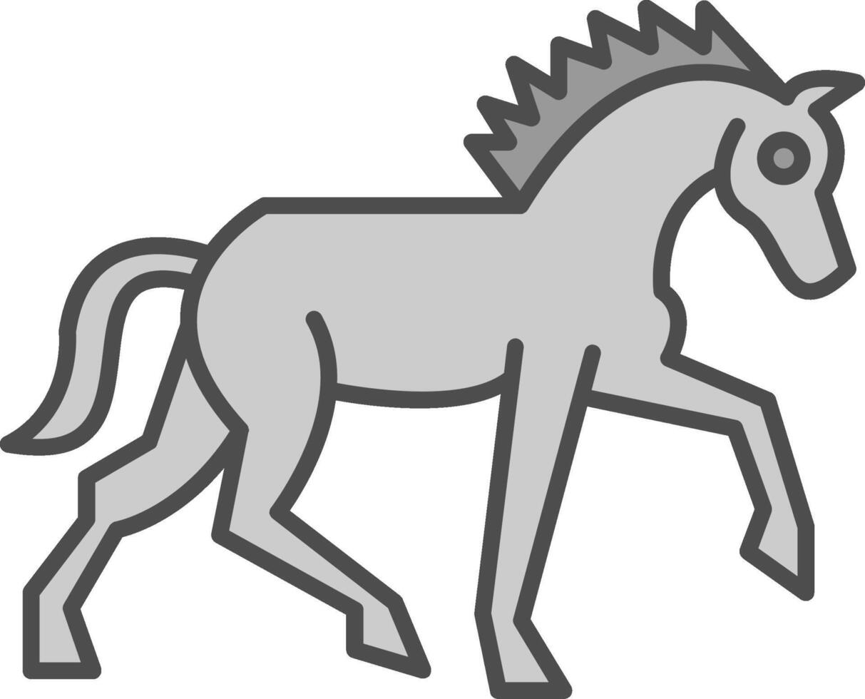 Horse Fillay Icon vector