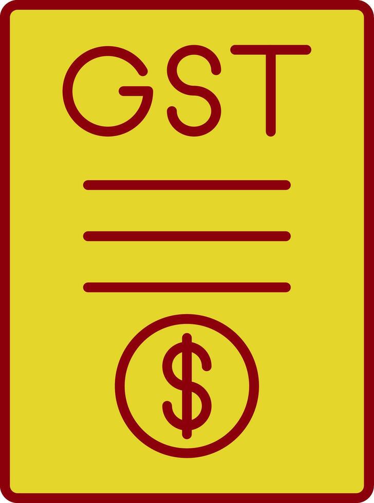 gst relleno icono vector