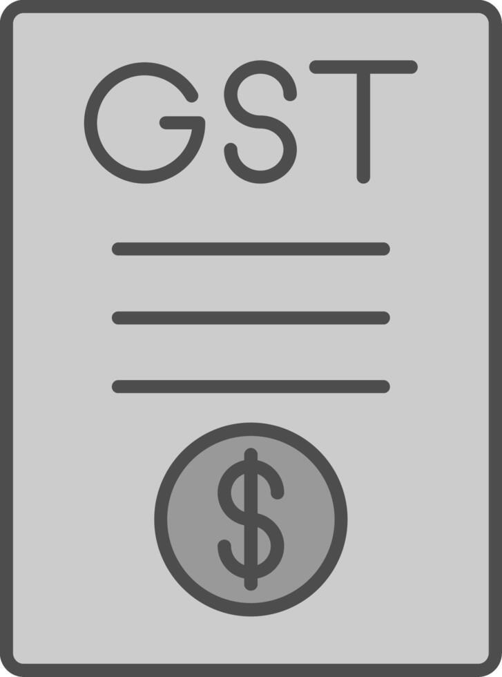 Gst Line Two Color Icon vector