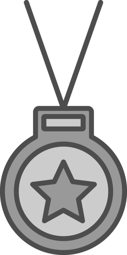 medalla relleno icono vector