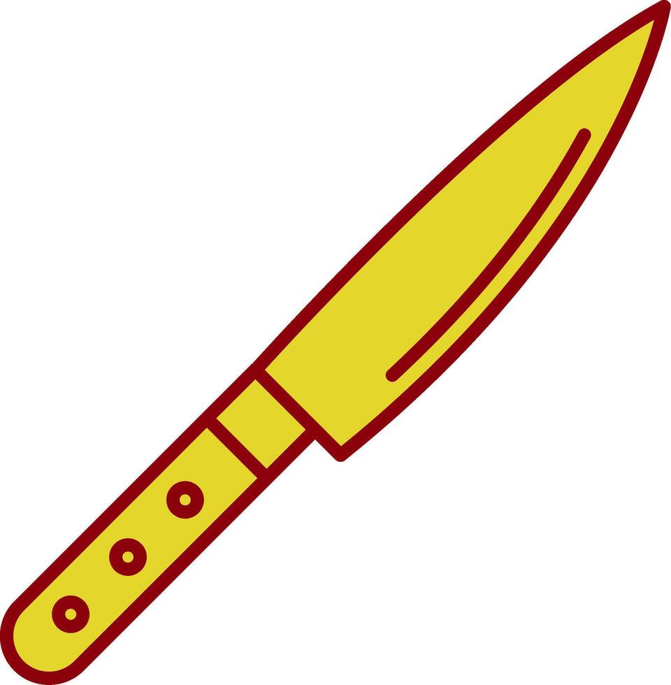 Knife Line Two Color Icon vector