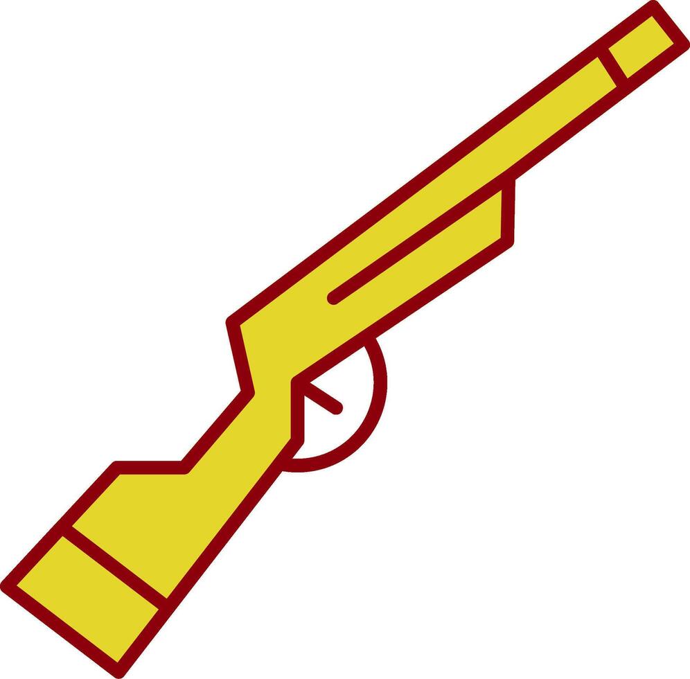 Shotgun Line Two Color Icon vector