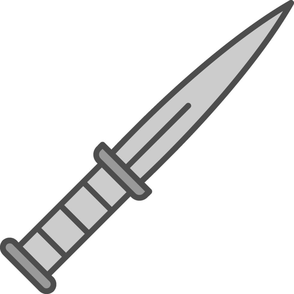 Dagger Fillay Icon vector
