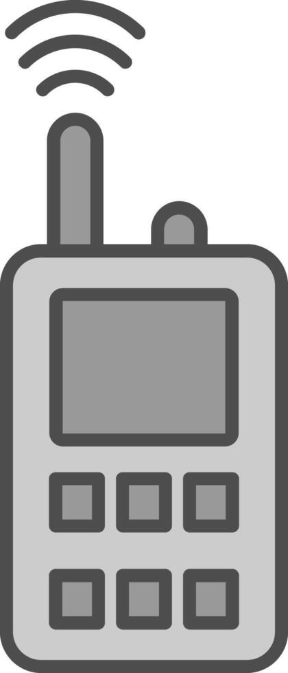 Walkie Talkie Fillay Icon vector