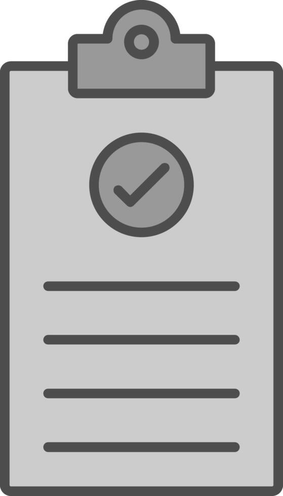 Checklist Fillay Icon vector