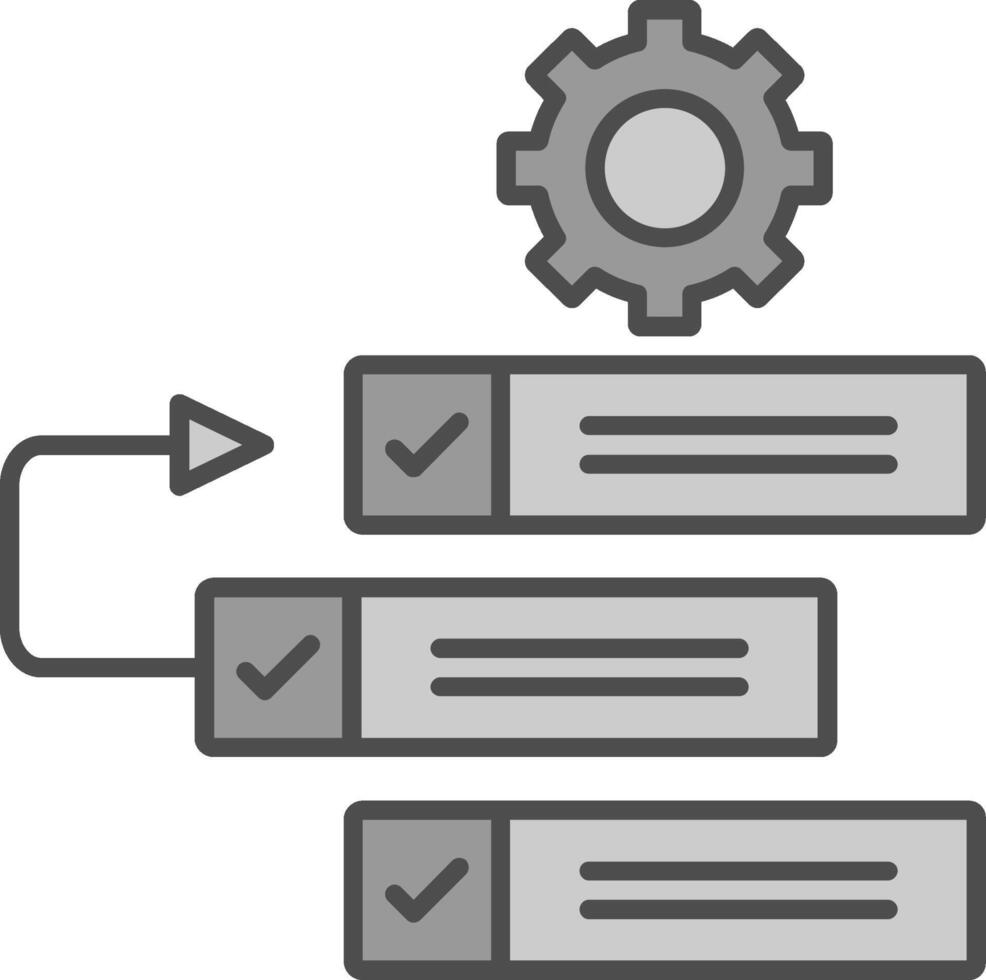 Backlog Fillay Icon vector