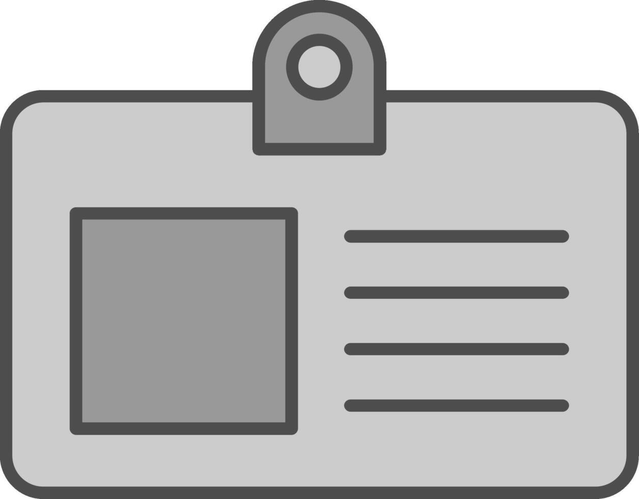 Id Card Fillay Icon vector