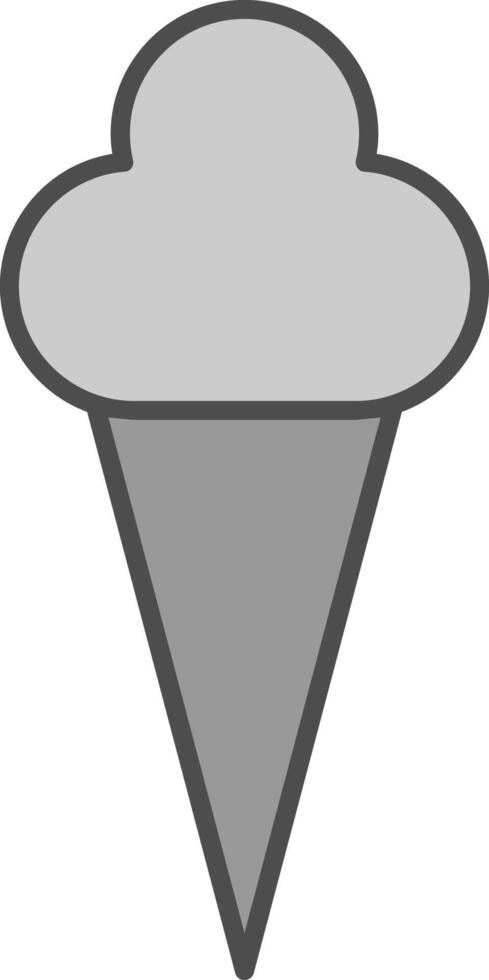 hielo crema relleno icono vector