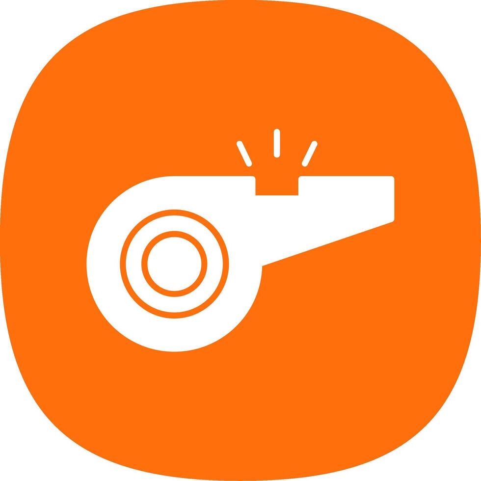 Whistle Line Two Color Icon vector