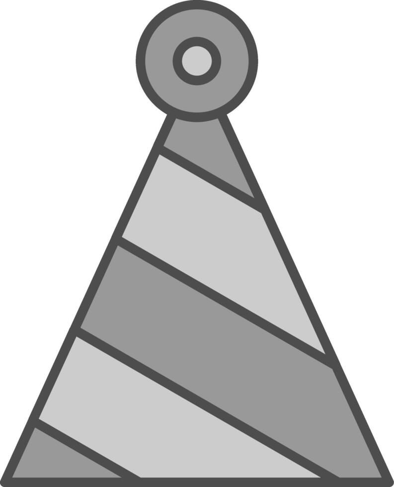 Party Hat Fillay Icon vector