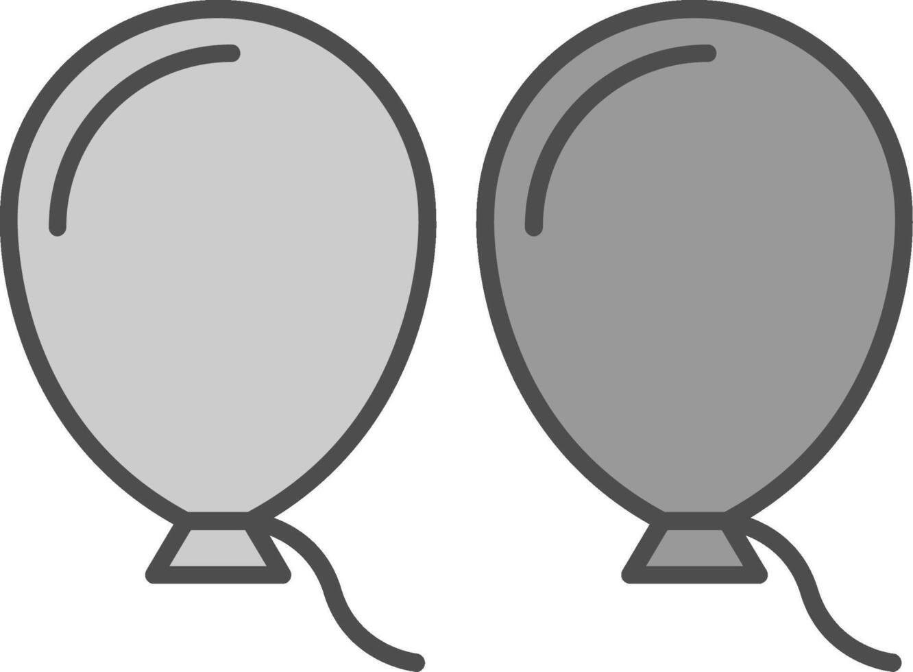 Balloons Fillay Icon vector