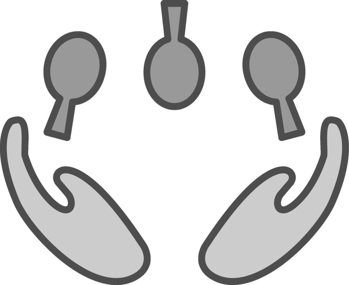 Juggling Fillay Icon vector