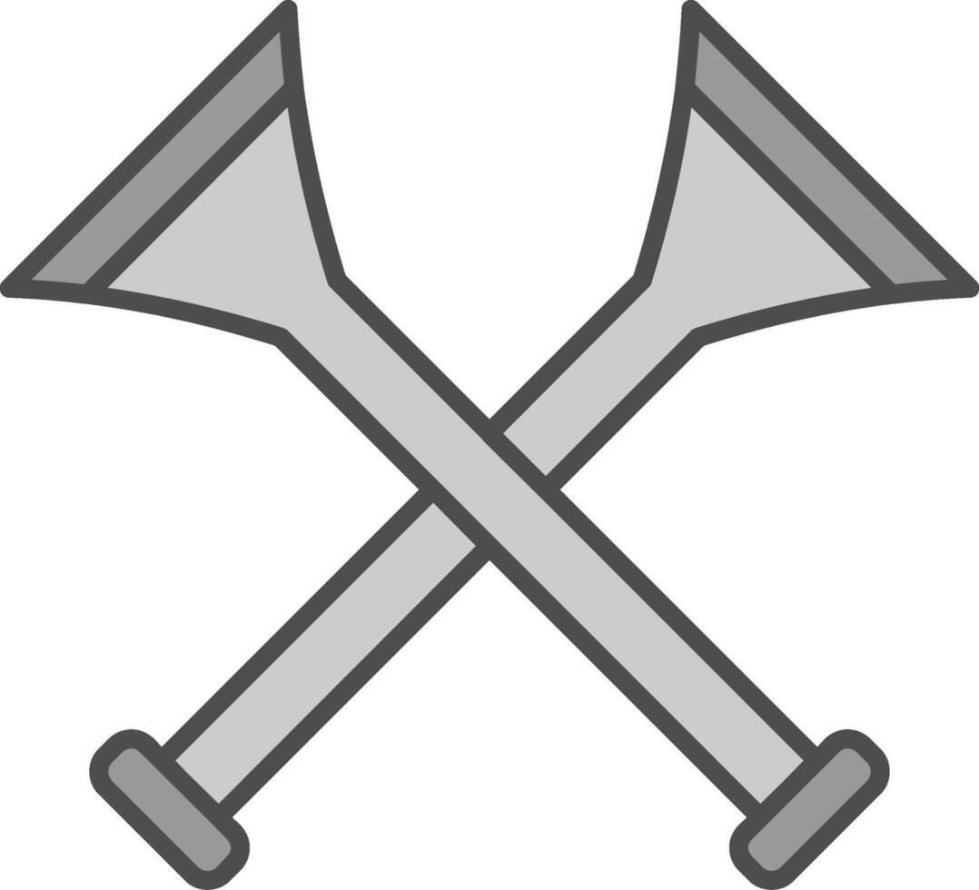 vuvuzela relleno icono vector