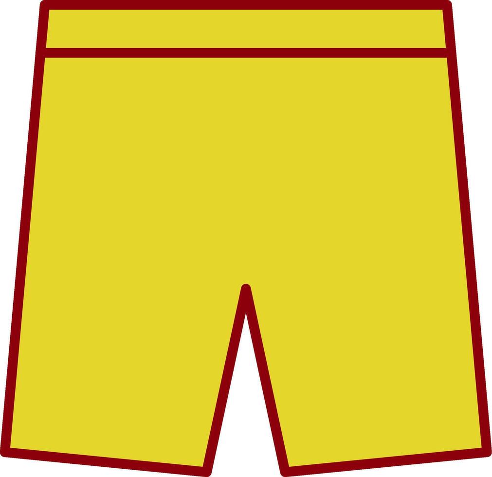 Shorts Line Two Color Icon vector