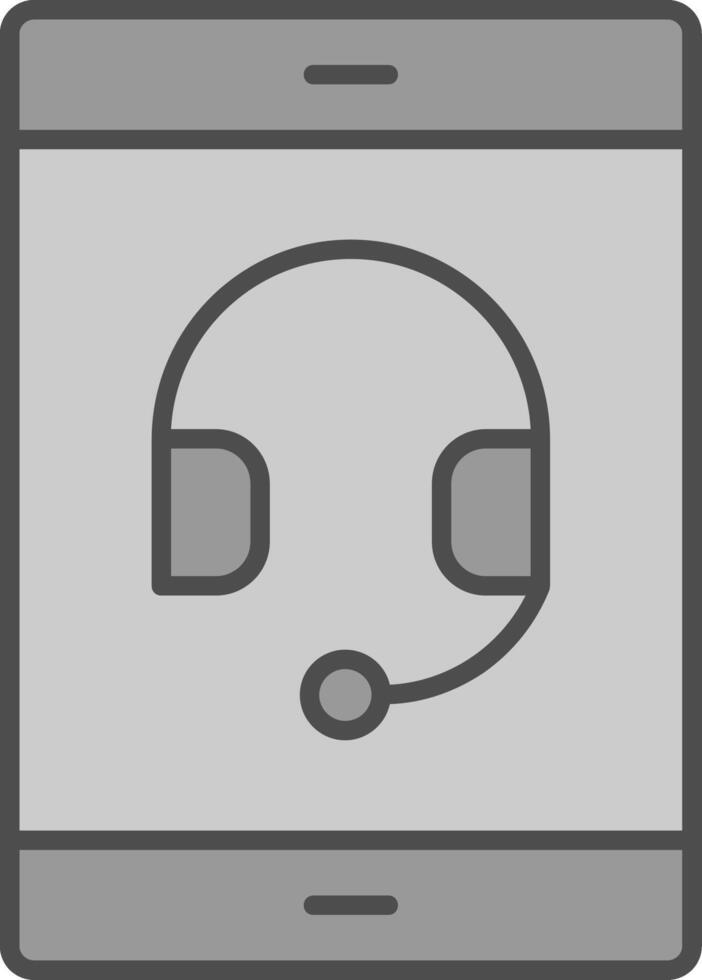 Online Service Fillay Icon vector