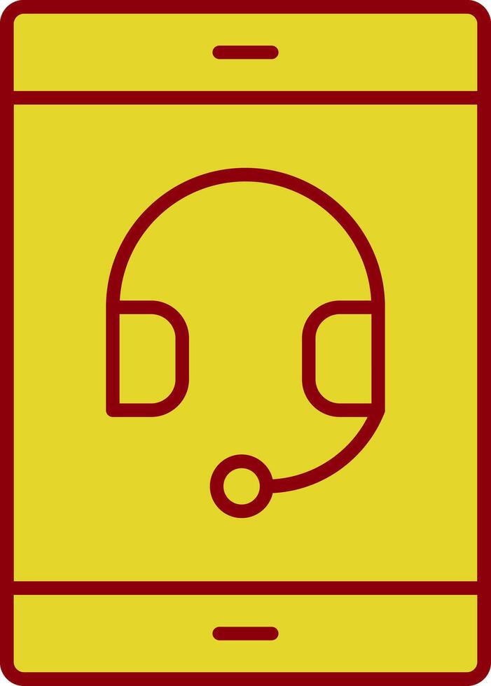 Online Service Line Two Color Icon vector