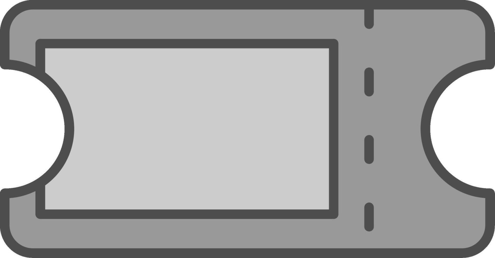 Ticket Fillay Icon vector